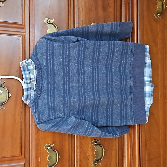 Dark Blue Striped Sweater - Picture 2 of 7